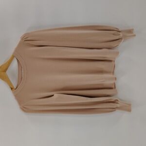BE COOL Sweater in Blush Size Medium Large Pull Sleeve Cuffed